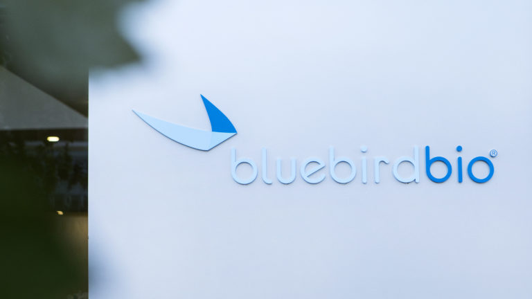 bluebird bio headquarters seen in Cambridge, Massachusetts, on Oct. 5, 2018. (Ruby Wallau for STAT)