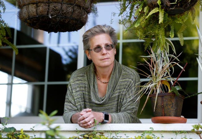 EMERYVILLE, CA - MAY 20: Julie Murphy is photographed at her home in Emeryville, Calif., on Wednesday, May 20, 2020. Murphy recently underwent a clinical drug trial for a medical condition, many of which have been suspended because of the coronavirus pandemic. (Jane Tyska/Bay Area News Group)